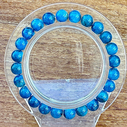 Bracelet en apatite pierre semi précieuse