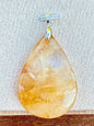 Pendentif en quartz hematoide - golden healer pierre naturelle semi précieuse