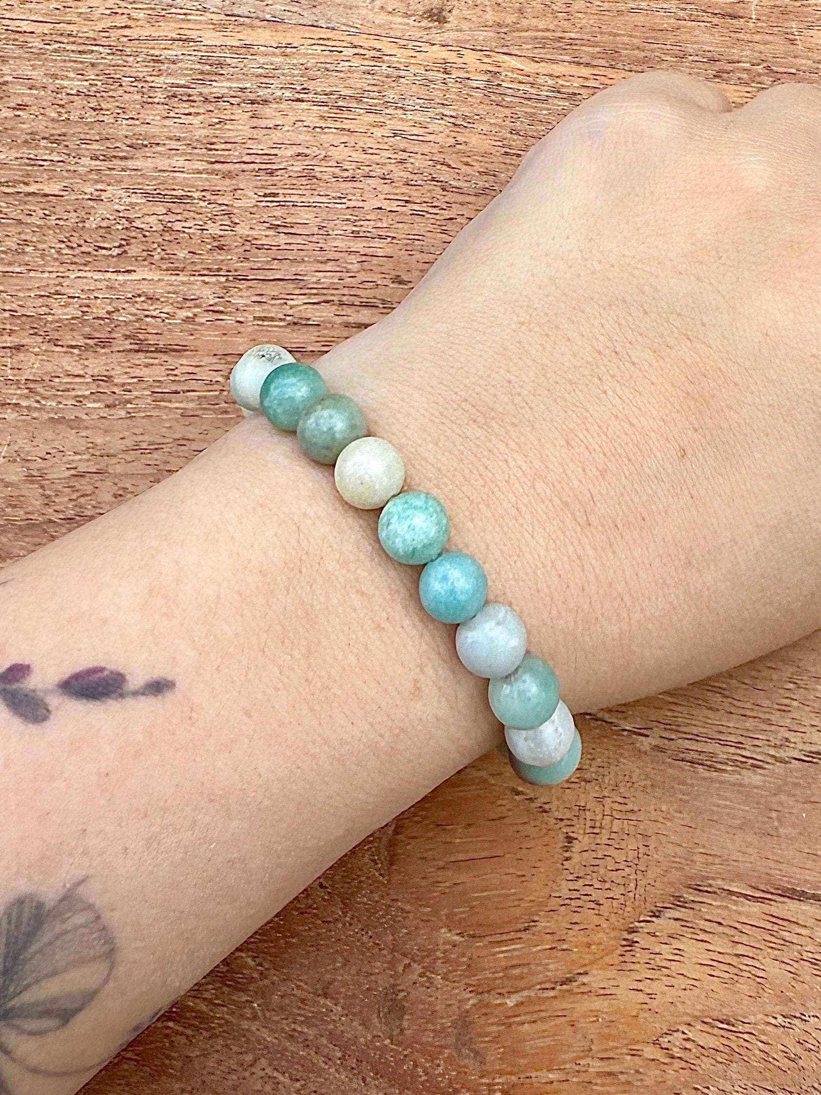 Bracelet en amazonite pierre semi précieuse