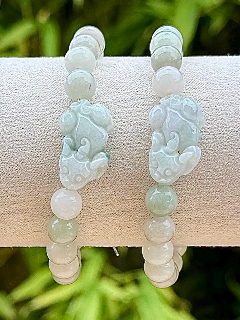 Bracelet Pixiu en jade pierre naturelle semi précieuse