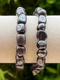 Bracelet perles irrégulières en hématite pierre semi précieuse