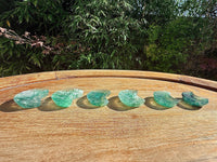 Petite coupelle lune en fluorite - support pour les bijoux