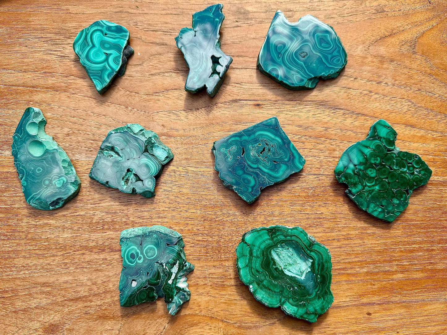 Spécimen de malachite pierre naturelle semi précieuse