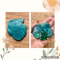 Spécimen de malachite pierre naturelle semi précieuse