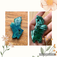 Spécimen de malachite pierre naturelle semi précieuse