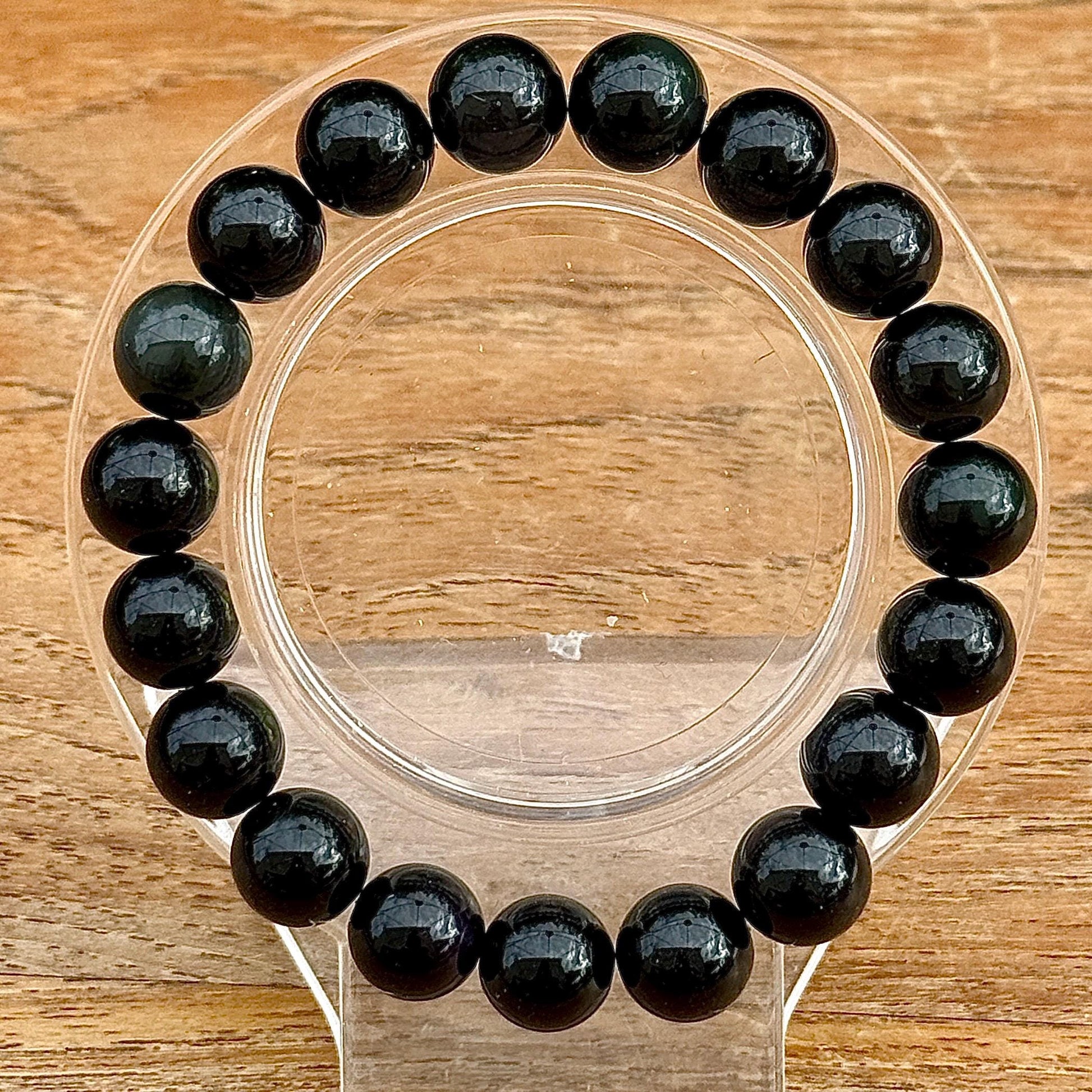 Bracelet en obsidienne multicolore pierre naturelle semi précieuse
