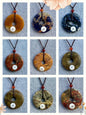 Pendentif donut en pierre naturelle