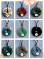Pendentif donut en pierre naturelle