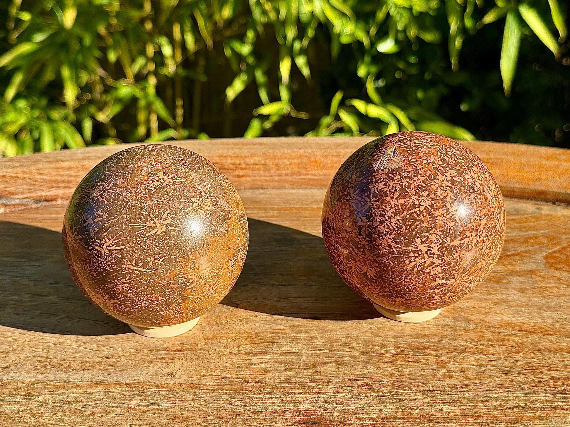 Sphere en jaspe étoile/fossil pierre naturelle semi précieuse
