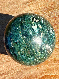 Sphere en jaspe bleu pierre naturelle semi précieuse