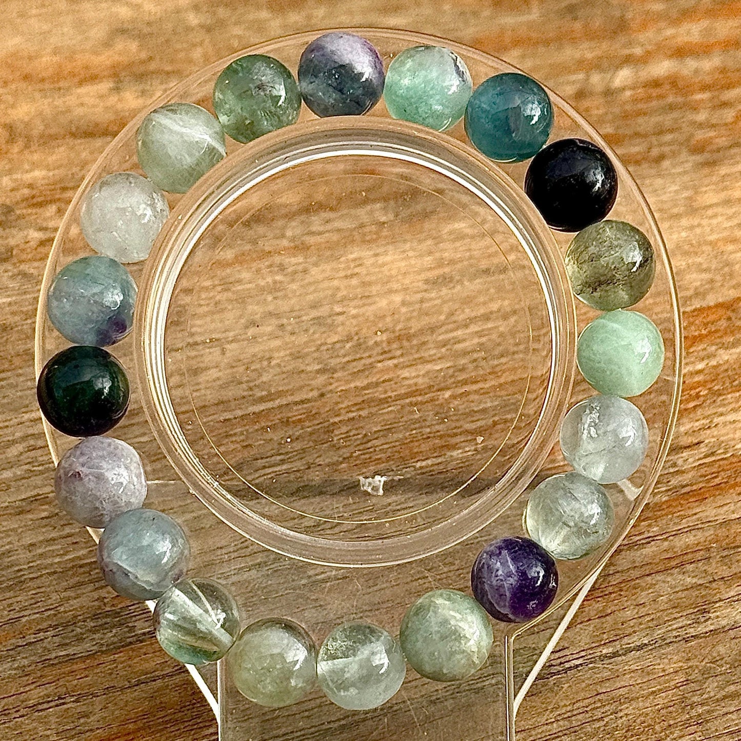 Bracelet en fluorite pierre semi précieuse