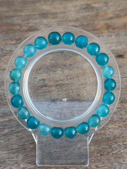 Bracelet en agate coloré pierre semi précieuse