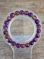 Bracelet en agate coloré pierre semi précieuse