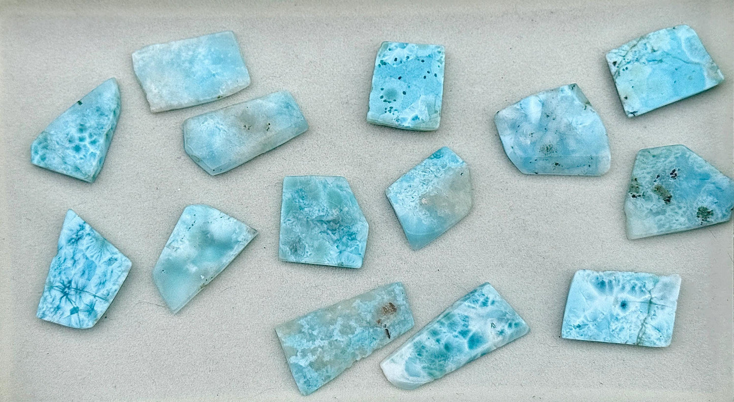 Magnifique petite plaque de larimar pierre brute pierre naturelle semi precieuse