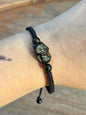 Bracelet macramé et pierre naturelle semi précieuse