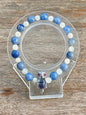 Bracelet bébé dragon et perle ronde pierre naturelle semi précieuse
