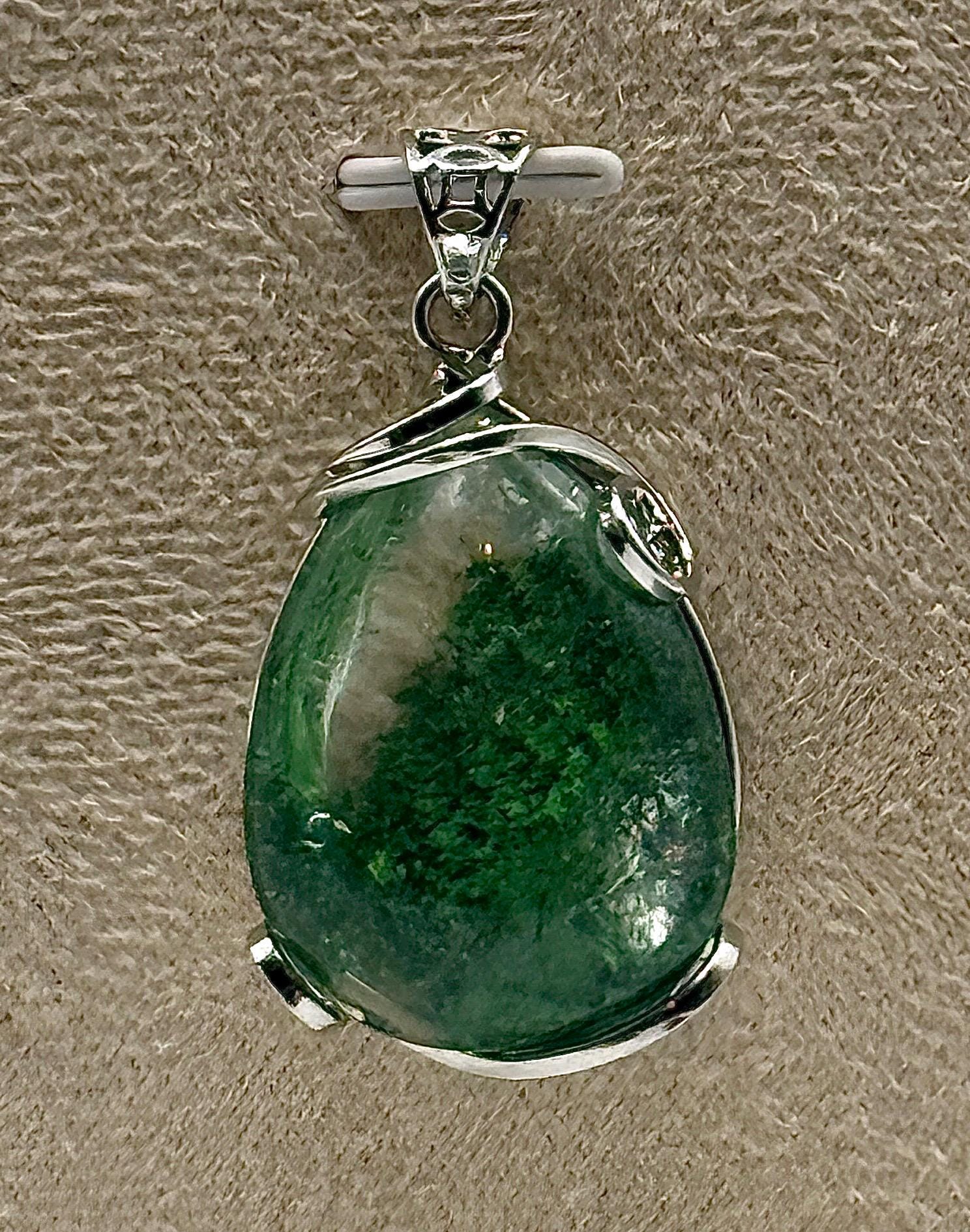 Collier pendentif quartz lodolite - quartz jardin pierre naturelle semi précieuse