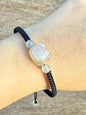Bracelet macramé et pierre naturelle semi précieuse