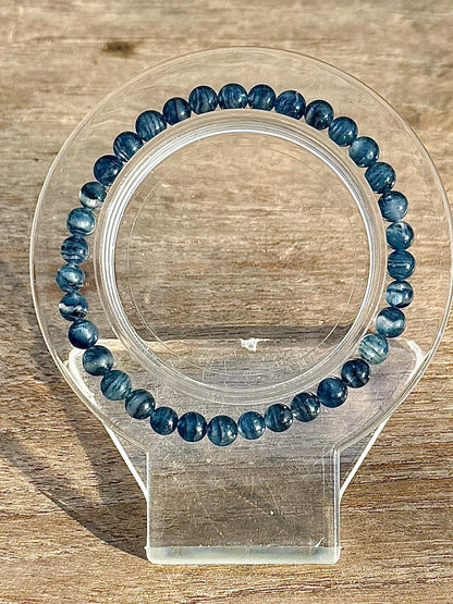 Rare bracelet en dumortierite pierre naturelle semi précieuse