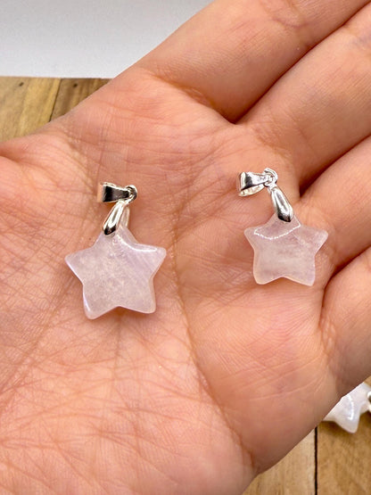 Pendentif diamant en pierre naturelle semi précieuse et argent