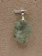 Pendentif en fluorite plume pierre naturelle semi précieuse