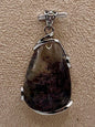 Collier pendentif quartz lodolite - quartz jardin pierre naturelle semi précieuse
