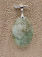 Pendentif en fluorite plume pierre naturelle semi précieuse