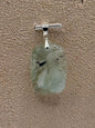 Pendentif en fluorite plume pierre naturelle semi précieuse