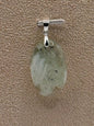 Pendentif en fluorite plume pierre naturelle semi précieuse
