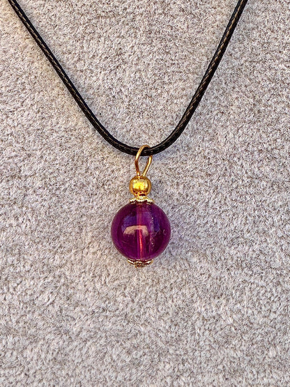 Collier perle en fluorite pierre naturelle semi précieuse