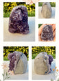 Géode d’amethyste pierre naturelle semi précieuse