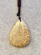 Collier jaspe corail pierre semi précieuse