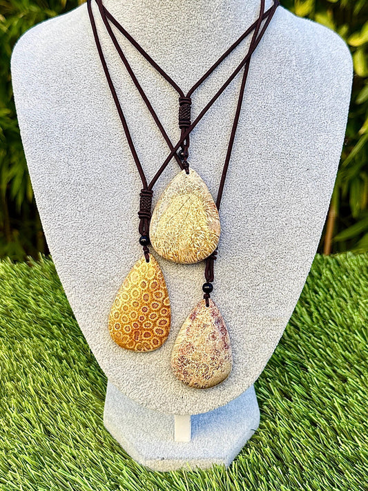 Collier jaspe corail pierre semi précieuse