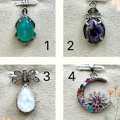 Pendentif en pierre naturelle semi précieuse