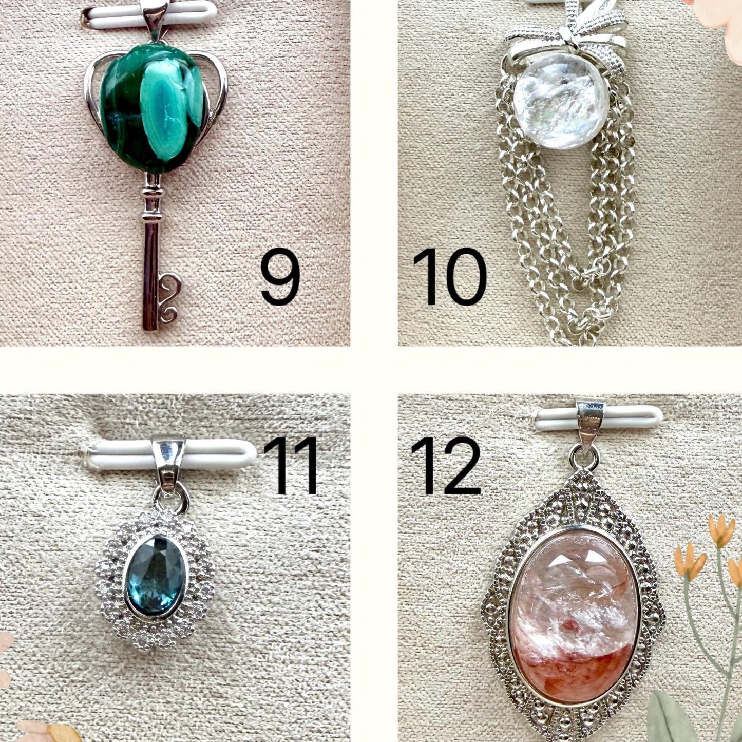 Pendentif en pierre naturelle semi précieuse