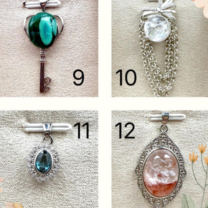 Pendentif en pierre naturelle semi précieuse