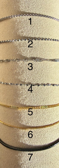 Collier anneaux en pierre semi precieuse