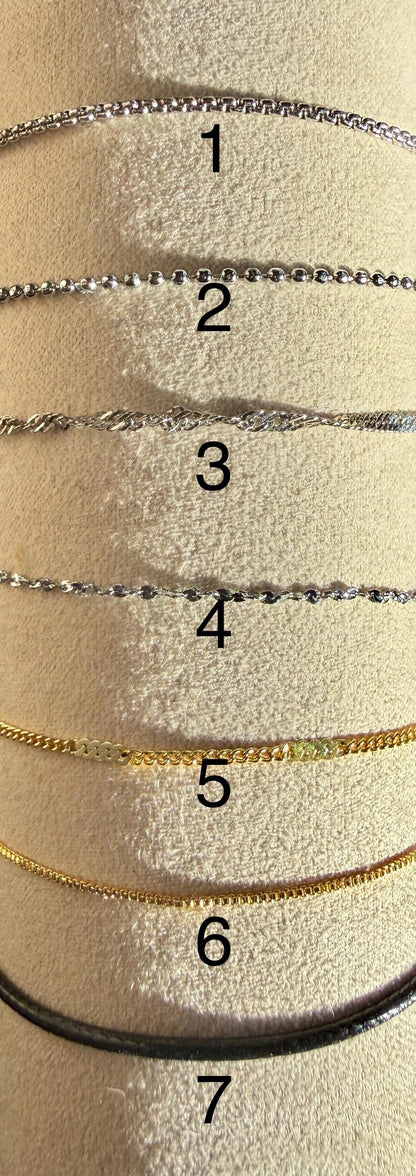 Collier anneaux en pierre semi precieuse