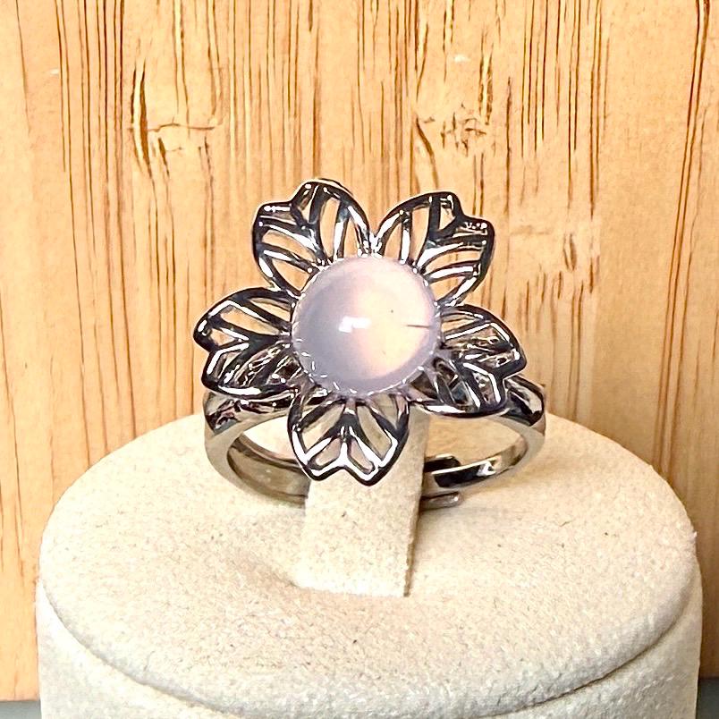 Bague anti-stress pierre naturelle semi precieuse