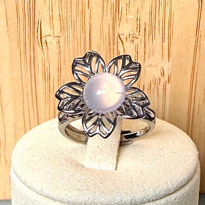 Bague anti-stress pierre naturelle semi precieuse