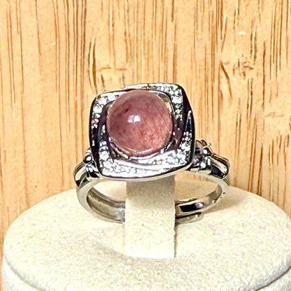 Bague anti-stress pierre naturelle semi precieuse