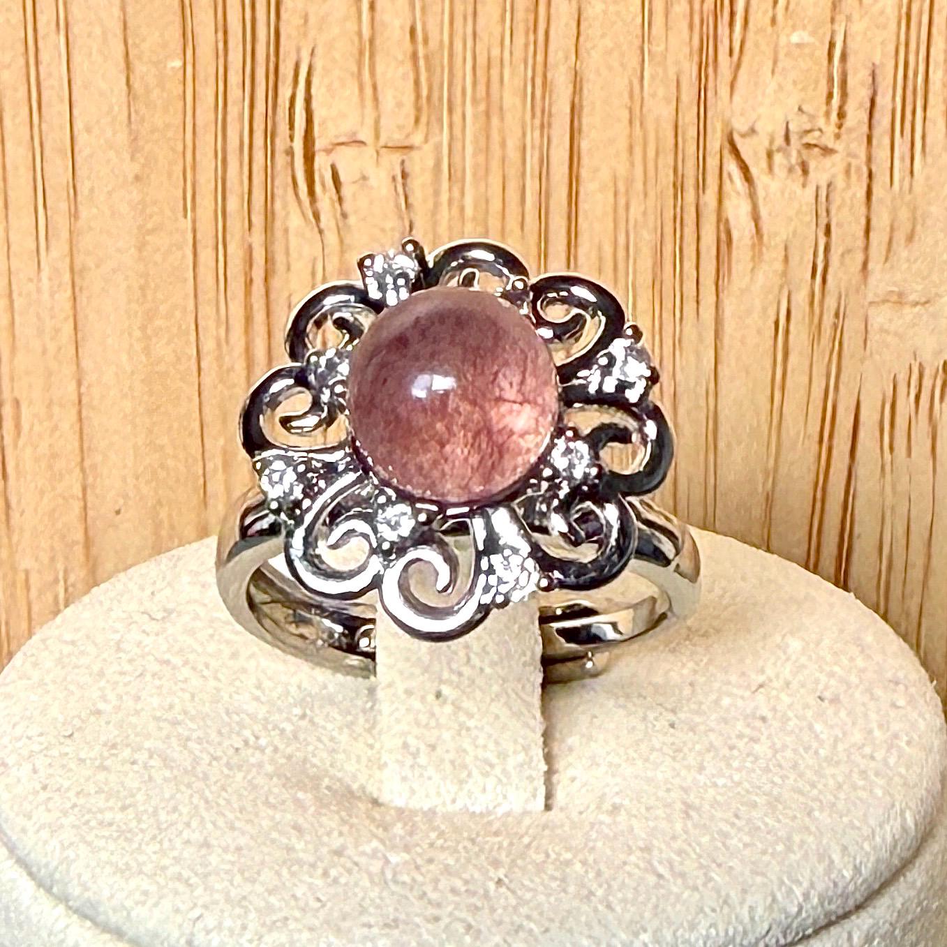 Bague anti-stress pierre naturelle semi precieuse