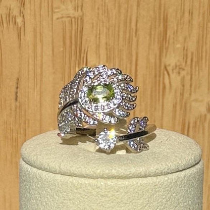 Bague en acier et pierre semi précieuse (1)