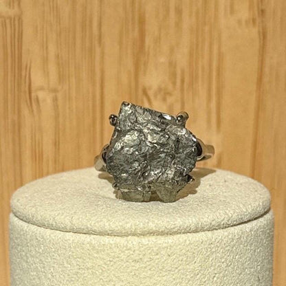 Bague en acier et pierre semi précieuse (1)