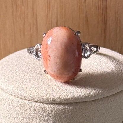 Bague en acier et pierre semi précieuse (1)