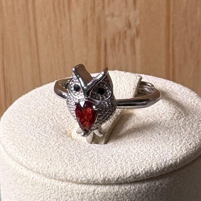 Bague en acier et pierre semi précieuse (1)