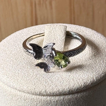 Bague en acier et pierre semi précieuse (1)