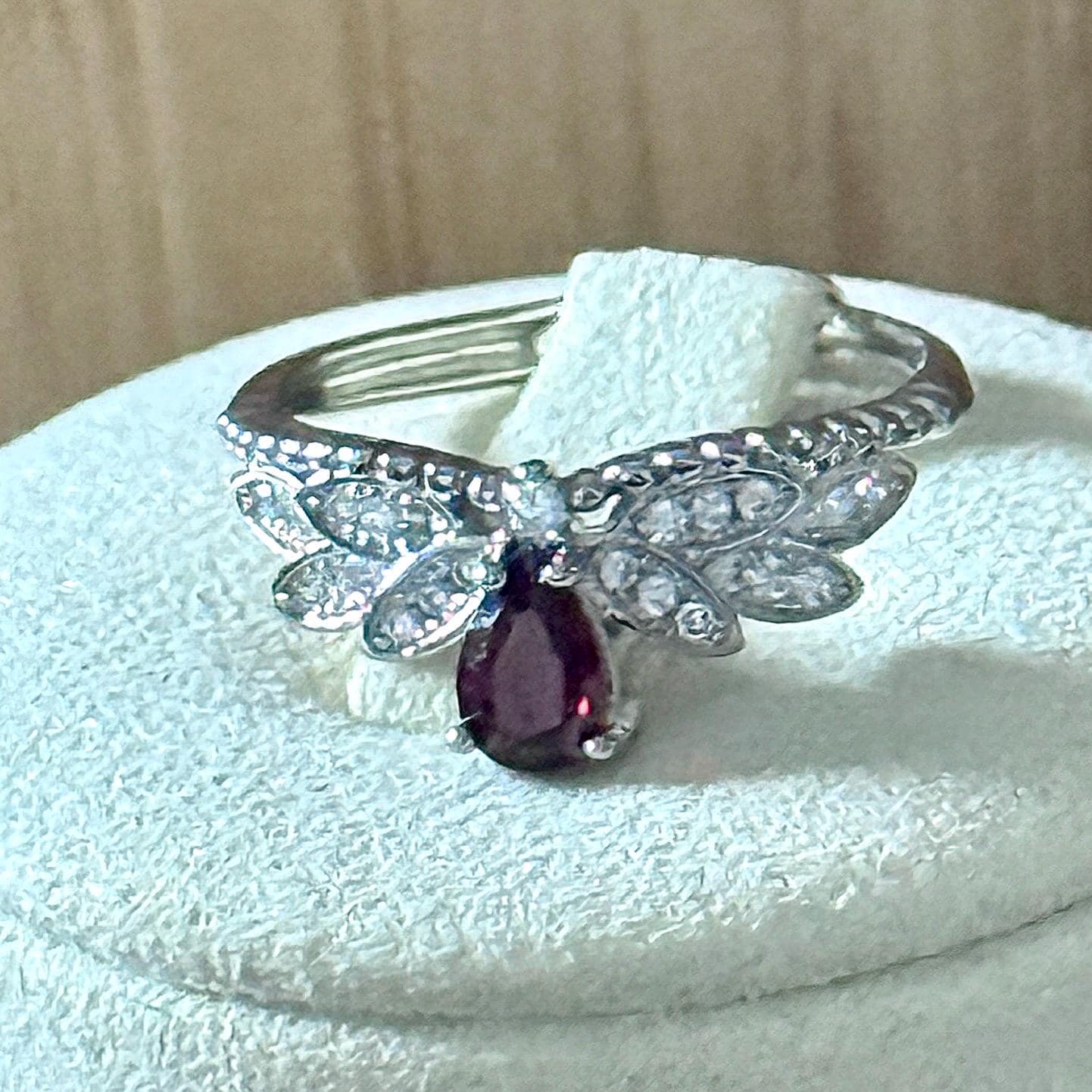 Bague en acier et pierre naturelle semi precieuse