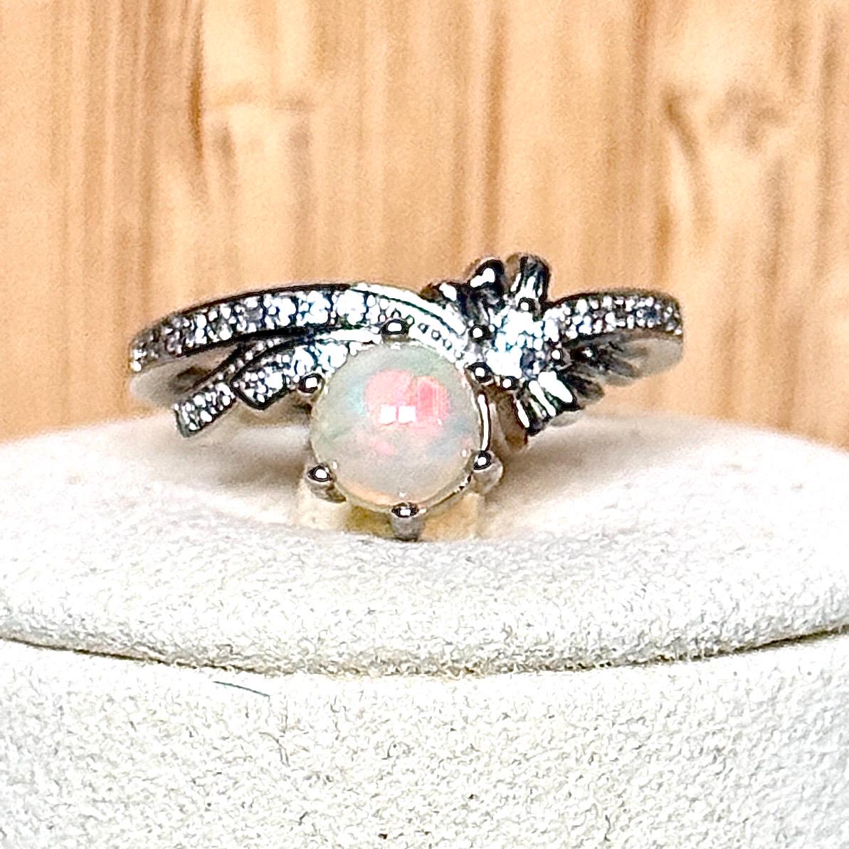 Bague opale pierre semi précieuse