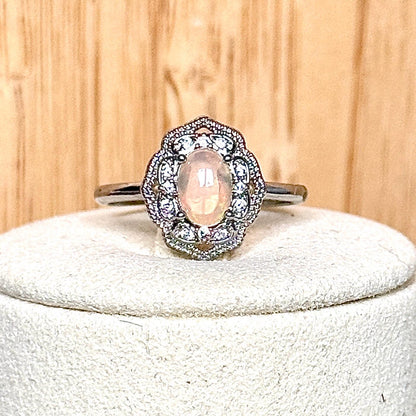 Bague opale pierre semi précieuse